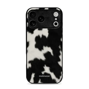 OUTLET: Etui ochronne do iPhone 17 Pro Max, Mobiwear Glossy Case, krowie futerko
