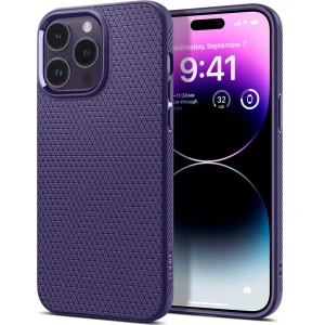 OUTLET: Etui Spigen Liquid Air do iPhone 14 Pro, fioletowe