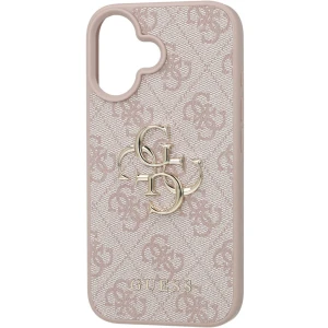 OUTLET: Etui Guess Hardcase 4G Big Metal Logo do iPhone 16, różowe