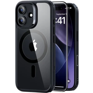 OUTLET: Zestaw etui + szkło, ESR Classic Hybrid MagSafe & Tempered Glass do iPhone 17, czarno-przezroczyste