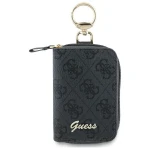 Elegancka saszetka na kabel i akcesoria, Guess Cable Pouch 4G Triangle, czarna