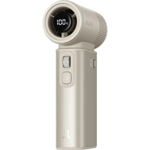 Dmuchawa 5w1 z latarką i powerbankiem, wiatrak podręczny, biurkowy wentylator, wiatraczek JisuLife Handheld Fan Ultra2 9000mAh, beżowy