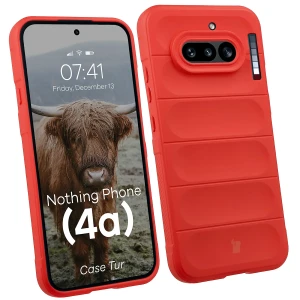 Pancerne etui Bizon Case Tur do Nothing Phone (4a), czerwone
