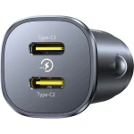 Ładowarka samochodowa Baseus GoTrip DP1, 2x USB-C, 30W, QC, PD, PPS, AFC, FCP, czarna