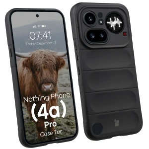 Pancerne etui Bizon Case Tur do Nothing Phone (4a) Pro, czarne