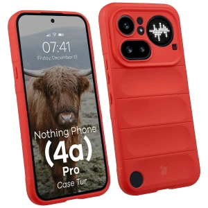 Pancerne etui Bizon Case Tur do Nothing Phone (4a) Pro, czerwone