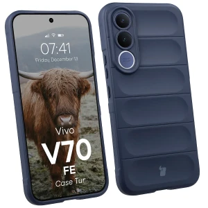 Pancerne etui Bizon Case Tur do Vivo V70 FE 5G, granatowe