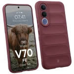 Pancerne etui Bizon Case Tur do Vivo V70 FE 5G, burgundowe