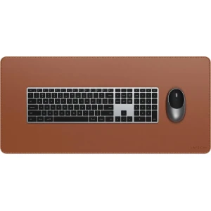 OUTLET: Podkładka na biurko ze skóry wegańskiej, Satechi Premium Desk Mat, brązowa