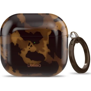 OUTLET: Etui Tech-Protect Lamano do Apple AirPods 4, brązowa panterka