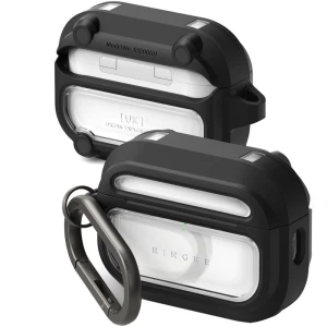 OUTLET: Etui    Ringke UX Magnetic do AirPods Pro 3, do MagSafe, czarno-przezroczyste