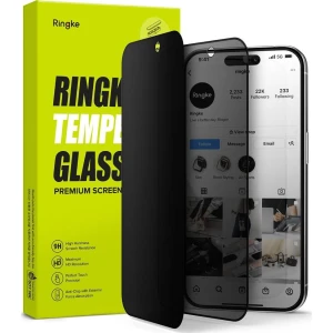 OUTLET: Szkło prywatyzujące do etui Ringke do iPhone 15 Pro Max