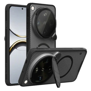 Etui Nillkin CamShield Prop Magnetic do Oppo Find X9 Ultra, półprzezroczyste z czarnym