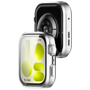 Etui z osłoną ekranu Bizon Case Watch Felipe do Huawei Watch Fit 5, srebrne