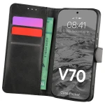Etui z klapką Bizon Case Pocket do Vivo V70 5G, czarne