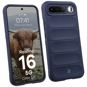 Pancerne etui Bizon Case Tur do Realme 16 5G, granatowe