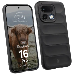 Pancerne etui Bizon Case Tur do Realme 16 Pro 5G, czarne
