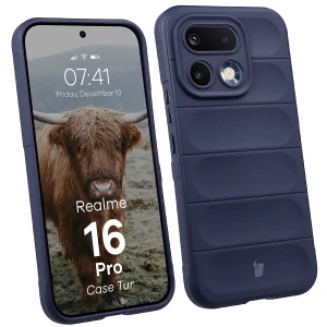 Pancerne etui Bizon Case Tur do Realme 16 Pro 5G, granatowe