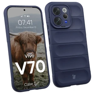 Pancerne etui Bizon Case Tur do Vivo V70 5G, granatowe