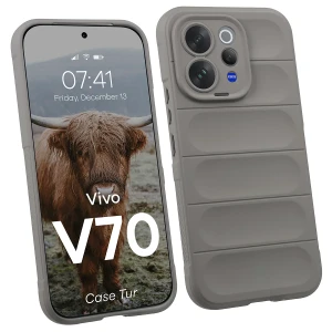 Pancerne etui Bizon Case Tur do Vivo V70 5G, jasnoszare