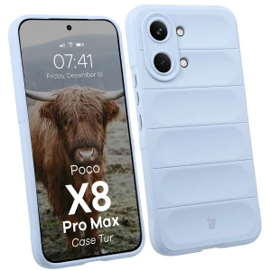 Pancerne etui Bizon Case Tur do Xiaomi POCO X8 Pro Max, jasnoniebieskie