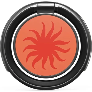 Samoprzylepny ring / uchwyt na telefon / na palec / stojak Burga Magnetic Ring Holder, Sunkissed, srebrny w czerwony wzór