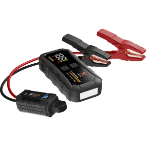 Samochodowy rozrusznik, powerbank 12000 mAh, latarka, wyświetlacz LED, Xtorm Jumpstarter SupeBoost 2000A, USB-C, USB-A, 15W, czarny