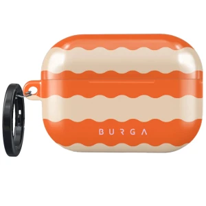 Etui Burga Papaya do AirPods Pro 2, beżowo pomarańczowy wzór