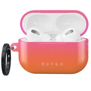 Etui Burga Sunset Club do AirPods Pro 2, różowo pomarańczowe