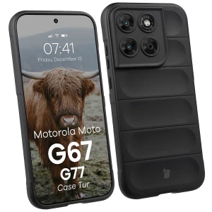 Pancerne etui Bizon Case Tur do Motorola Moto G67 5G / G77 5G, czarne