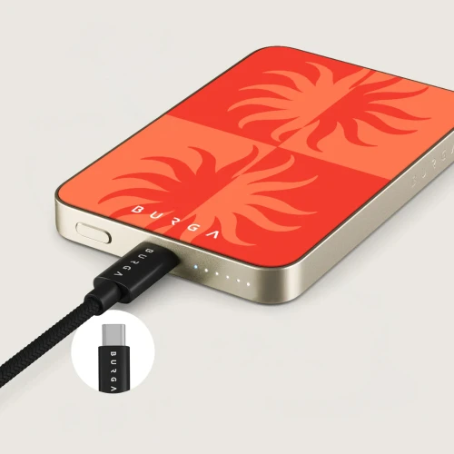Powerbank Burga Slim MagSafe Powerbank, Sunkissed Gold (3/4)