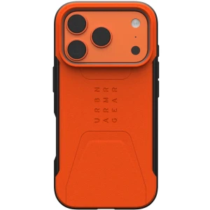 OUTLET: Etui pancerne Urban Armor Gear Civilian Mag do MagSafe do iPhone 17 Pro, pomarańczowe