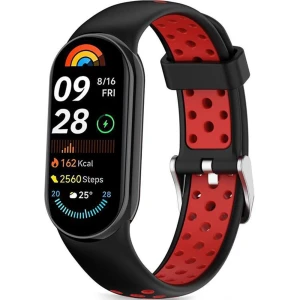 OUTLET: Pasek Tech-Protect Iconband Air do Xiaomi Smart Band 10 / 9 / 9 NFC / 8, czarno-czerwony