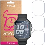 Folia ochronna na ekran zegarka Bizon Watch Film HydroFlex do Huawei Watch Fit 5 Pro, 3 sztuki