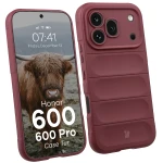 Pancerne etui Bizon Case Tur do Honor 600 5G / 600 Pro 5G, burgundowe