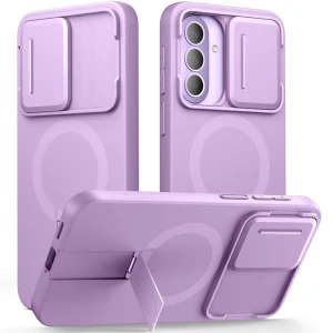 Etui z osłoną aparatu Tech-Protect Kevlar Aura do Galaxy A57 5G do MagSafe, fioletowe