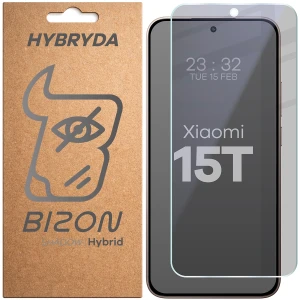 Prywatyzujące szkło hybrydowe Bizon Hybrid Shadow do Xiaomi 15T, matowe