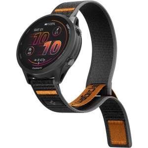 Pasek Spigen Athlex Air 2 do smartwatcha QuickRelease 22 mm, czarno-pomarańczowy