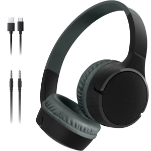OUTLET: Słuchawki nauszne bezprzewodowe z mikrofonem Belkin SoundForm Mini dla dzieci, czarne