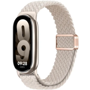 OUTLET: Pasek Tech-Protect Nylonmag do Xiaomi Smart Band 9 / 9 NFC / 8, beżowy