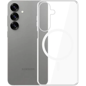 OUTLET: Etui 3mk Clear MagCase do MagSafe, do Galaxy S25 Plus, przezroczysto-białe