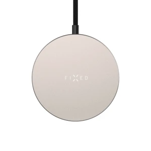Ładowarka indukcyjna Fixed Charger MagPad Slim, Qi2.2 25W do MagSafe, beżowo-szara