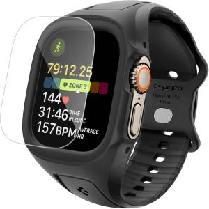 Etui z paskiem + szkło Spigen Liquid Air Pro SP do Apple Watch Ultra 3 / 2 / 1 (49 mm), czarne