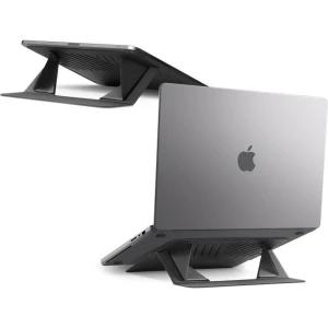 Podstawka, stojak pod laptop / tablet, Spigen Slimfold LD201-S6, czarna