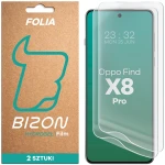 Folia hydrożelowa na ekran Bizon Film Hydrogel Front Duo do Oppo Find X8 Pro, 2 sztuki