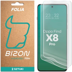 Folia hydrożelowa na ekran Bizon Film Hydrogel Front Duo do Oppo Find X8 Pro, 2 sztuki