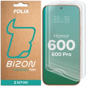 Folia hydrożelowa na ekran Bizon Film Hydrogel Front Duo do Honor 600 5G / 600 Pro 5G, 2 sztuki