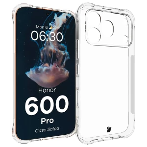 Elastyczne etui Bizon Case Salpa do Honor 600 Pro 5G, przezroczyste
