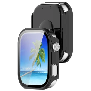 Etui ze szkłem do zegarka Bizon Case Watch Adamo do Xiaomi Redmi Watch 6, czarne