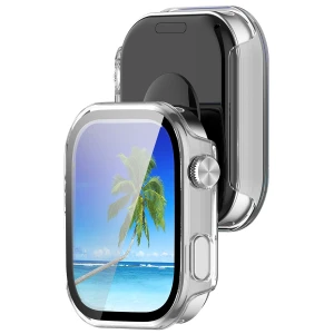 Etui ze szkłem do zegarka Bizon Case Watch Adamo do Xiaomi Redmi Watch 6, przezroczyste